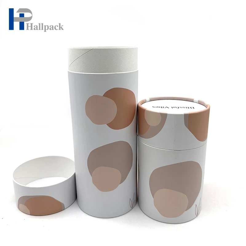 Firstsail eco friendly Custom design loose tea coffee bean round box packaging cylinder cardboard food packaging box paper tube