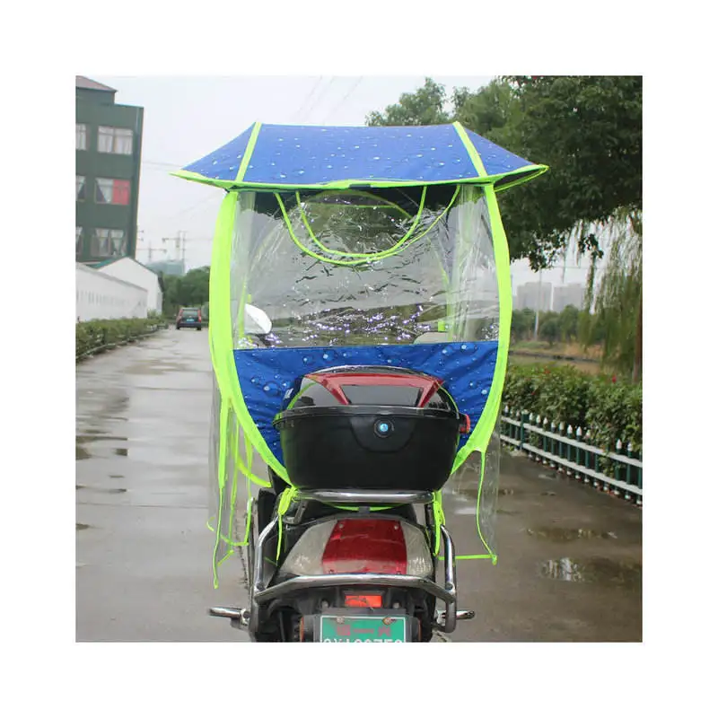 TX1005 Full Covered Electric Bike Umbrella Outdoor Windproof Sunshade Cover Adults Modern Motorcycles Scooters Rain Wholesale