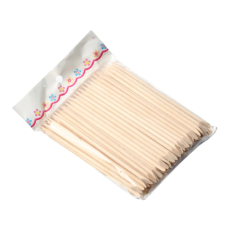 O.R.I brand 100pcs/pack nail art manicure pedicure tool orange wooden stick cuticle pusher