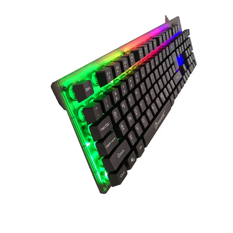 Professional produce new USB wired multimedia Metal Gaming LED Backlight Laser Keyboard KBL-707U with FN+ keys