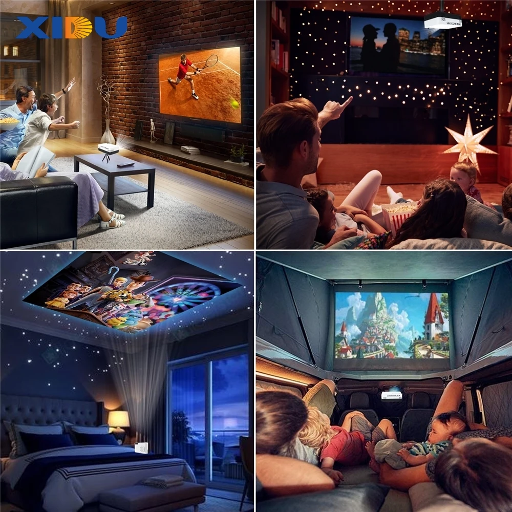 XIDU J15 Pro Led Mini Projector for Home Theater Portable Smart Pocket Cinema Video Buy Projector 1080p Projector