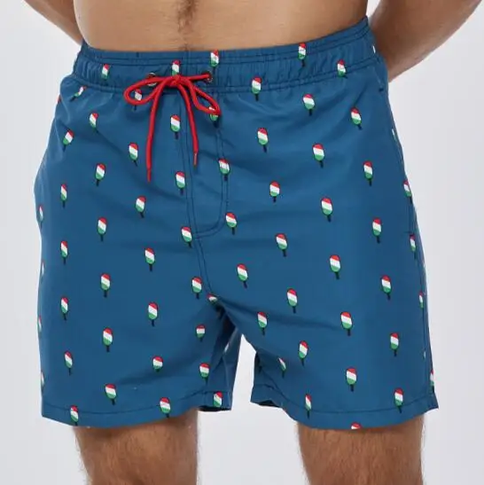 BSCI factory men swimshorts custom print swim shorts beach shorts for men custom