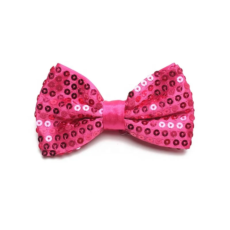 Top Brand Dynastyle 100% Handmade Polyester Microfiber Woven Sequin beaded Corbata Kids Bow Ties