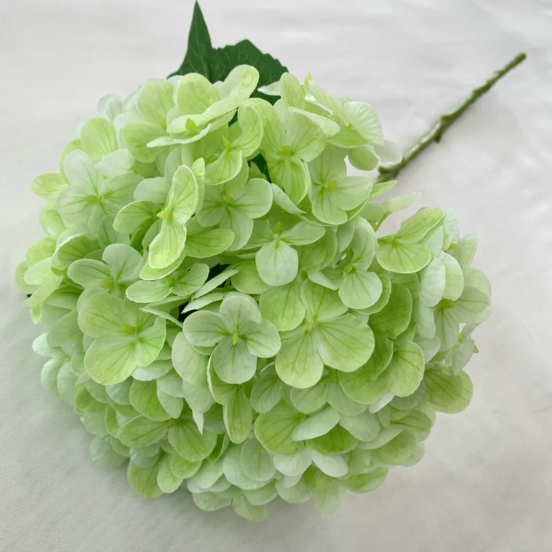 Hot Selling Artificial Hydrangea Long Stem Latex Hydrangea Real Touch Hydrangea For Hotel Garden Decoration