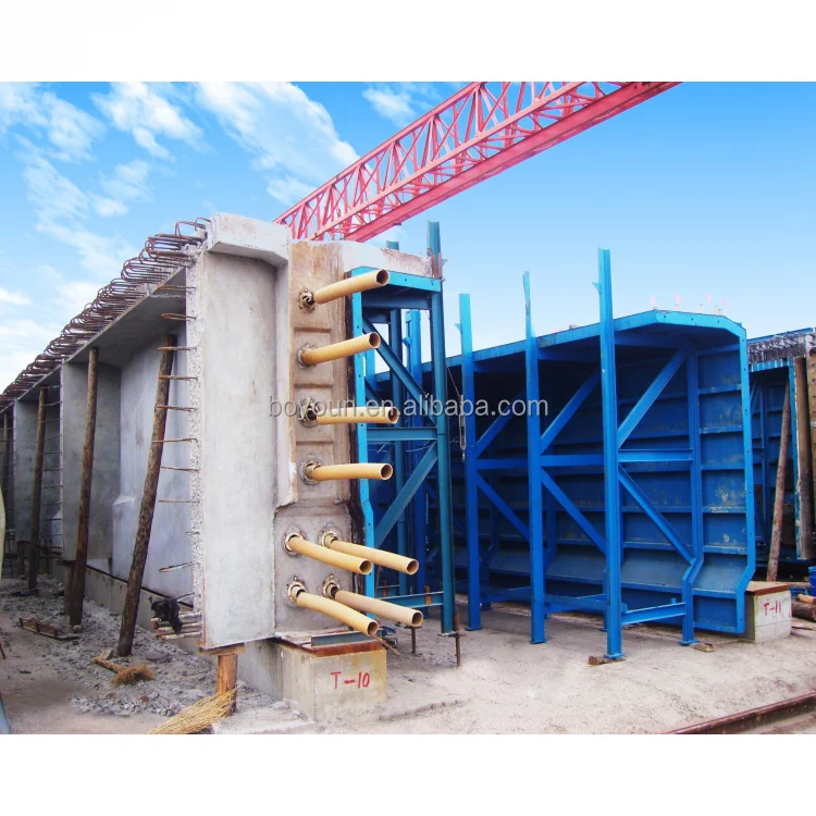 Prestressed Precast T Beam Steel Bridge Formwork Molds for Concrete Precast Formwork