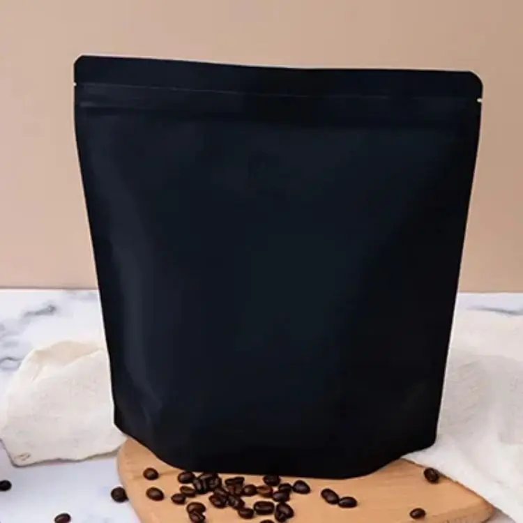 Wholesale Standup Poucn 250g 500g Aluminum Foil Stand up Packaging Coffee Bags with Ziplock Valve