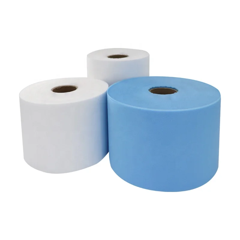 
Soluble Recycled Spunbound Meltblown Polypropylene Melt Blown Nonwoven Fabrics Spunbonded Rolls 60Grm 100% PP Spunbond SSS 