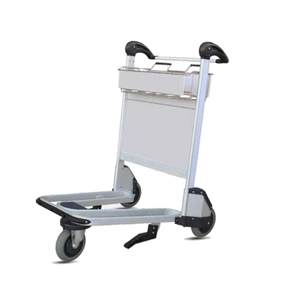 250kgs Load Capacity Aluminium Alloy Airport Luggage Cart Trolley