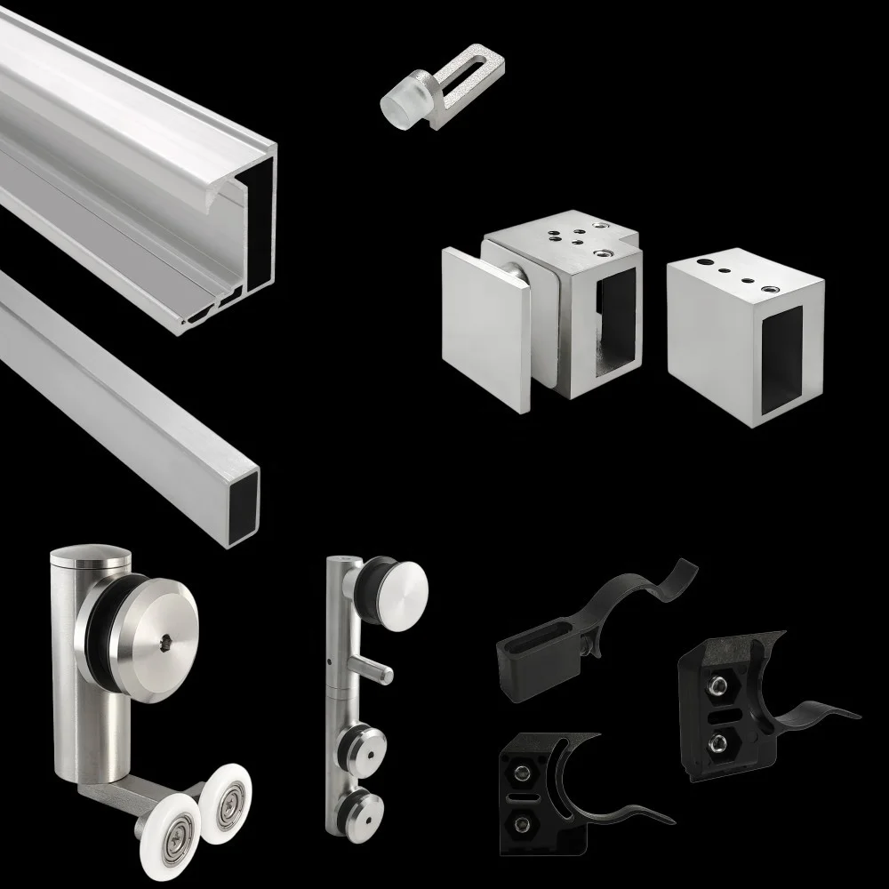 Mechanisms Glass Hanging Wheel For Box Moove Shower System Shower Glass Tube Accessories Inside Open Design Shower Door