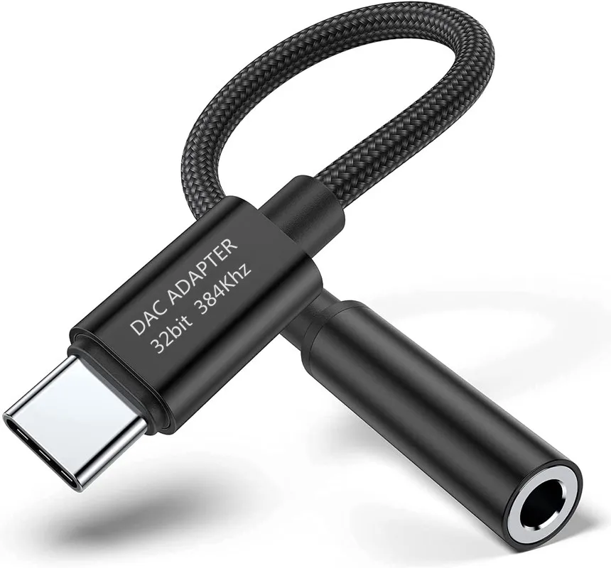 HanPu  factory Audio Cable Usb C to 3.5mm headphone jack adapter For mobile Chip:ALC5686/ALC4050