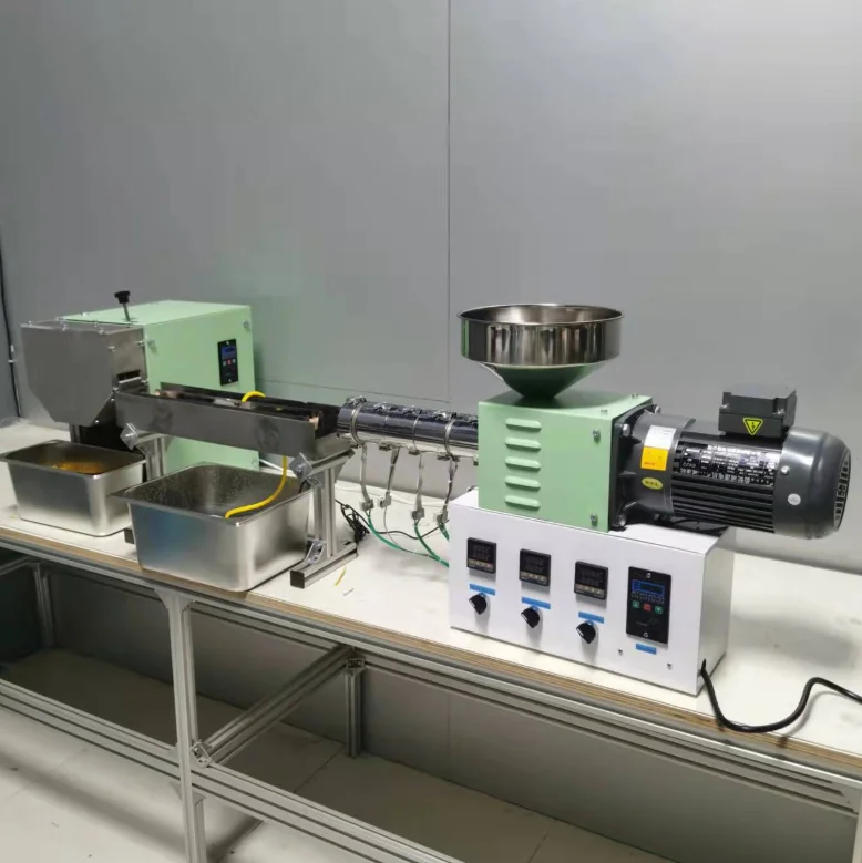 SJ25 mini small desktop  extruder for lab for tube for 3d filament  plastic pellet granule