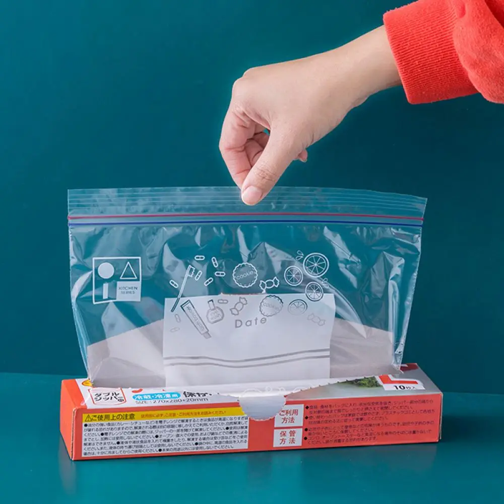 durable HDPE customsized clear carrier plastic zip lock bag buggy bag