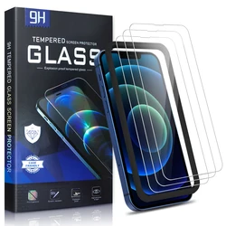 9h explosion-proof mobile phone toughened film full glue tempered glass for iphone 14 13 12 11 xs max xr screen protector 3 pack