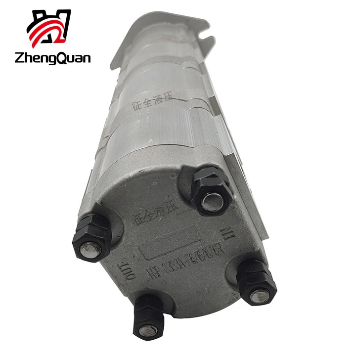 Zhengquan HGP-3333A-F6/6/6/6R construction machinery quadruple gear pump turbocharged series multi-stage pump hydraulic oil pump