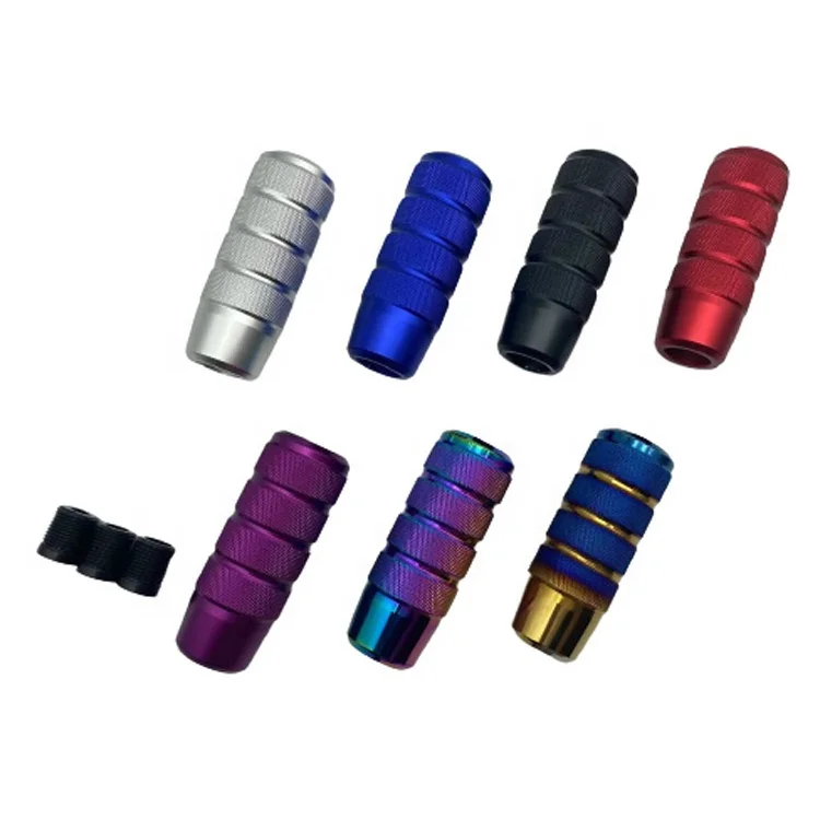 95mm Manual Transmission Aluminum Knurled Shifter Lever Knob Universal Non-Slip Gear Shift Knob