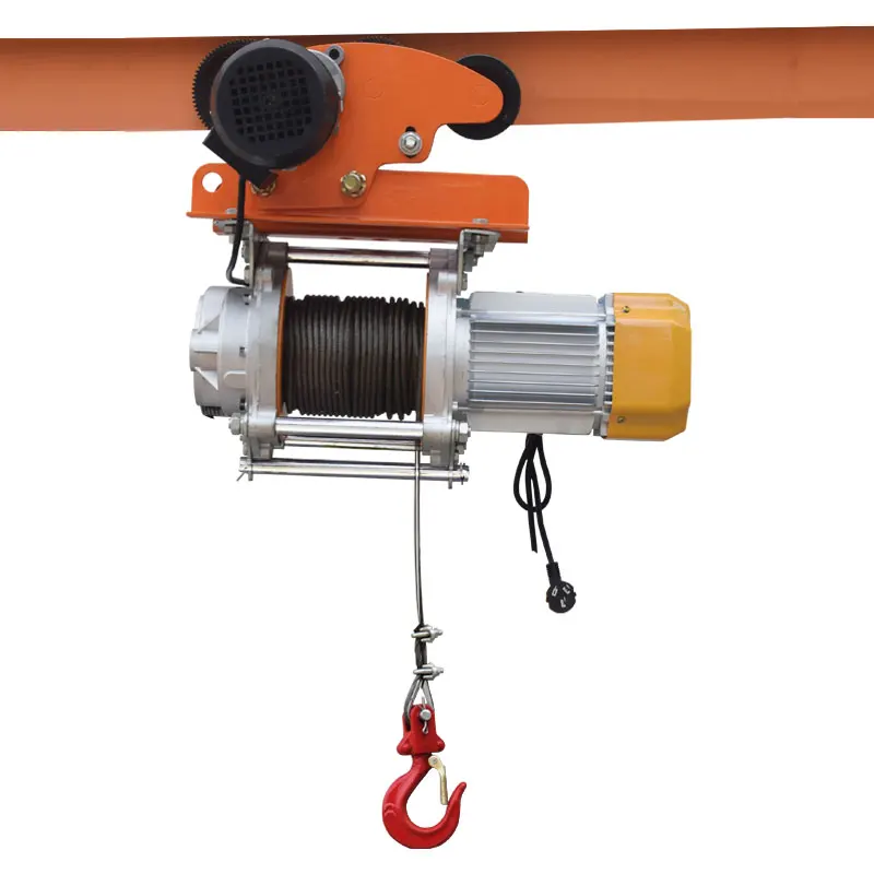 China made micro micro electric wire rope hoist, wireless remote control hoisting crane