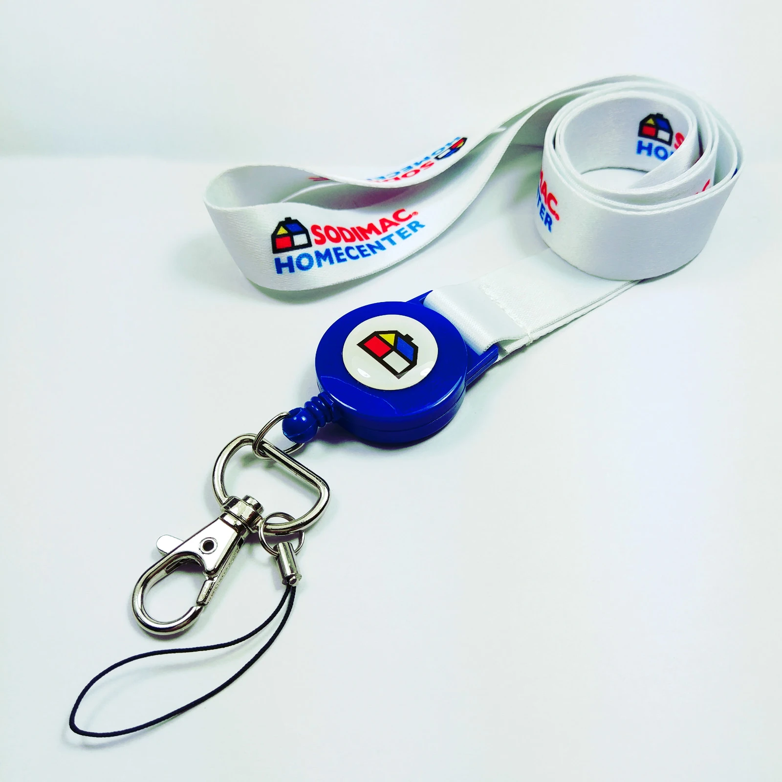 Cheap personalized nylon polyester key keychain neck woven sublimated blank custom made printed single strap lanyard with logo