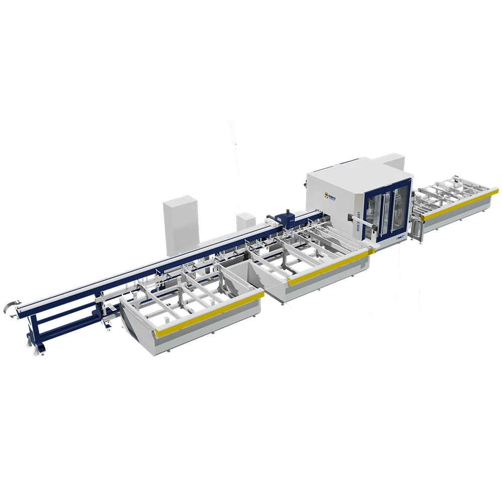 LEDE CNC интеллектуальный лазерный сверлильный 5-осевой профиль фрезерный Алюминиевый оконный дверной станок