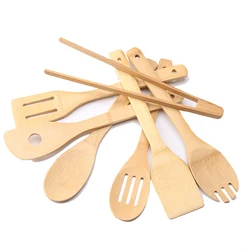 100% Organic Bamboo Kitchen Accessories No Paint Kitchen Bamboo Cooking Utensils