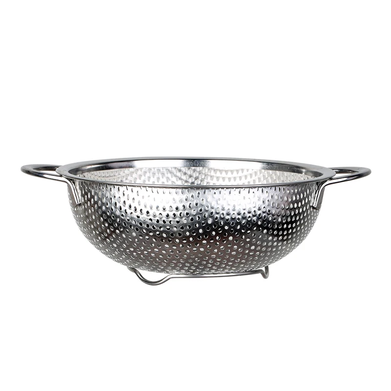 Stainless steel dense hole multipurpose basket empty fruit basket kitchen basket
