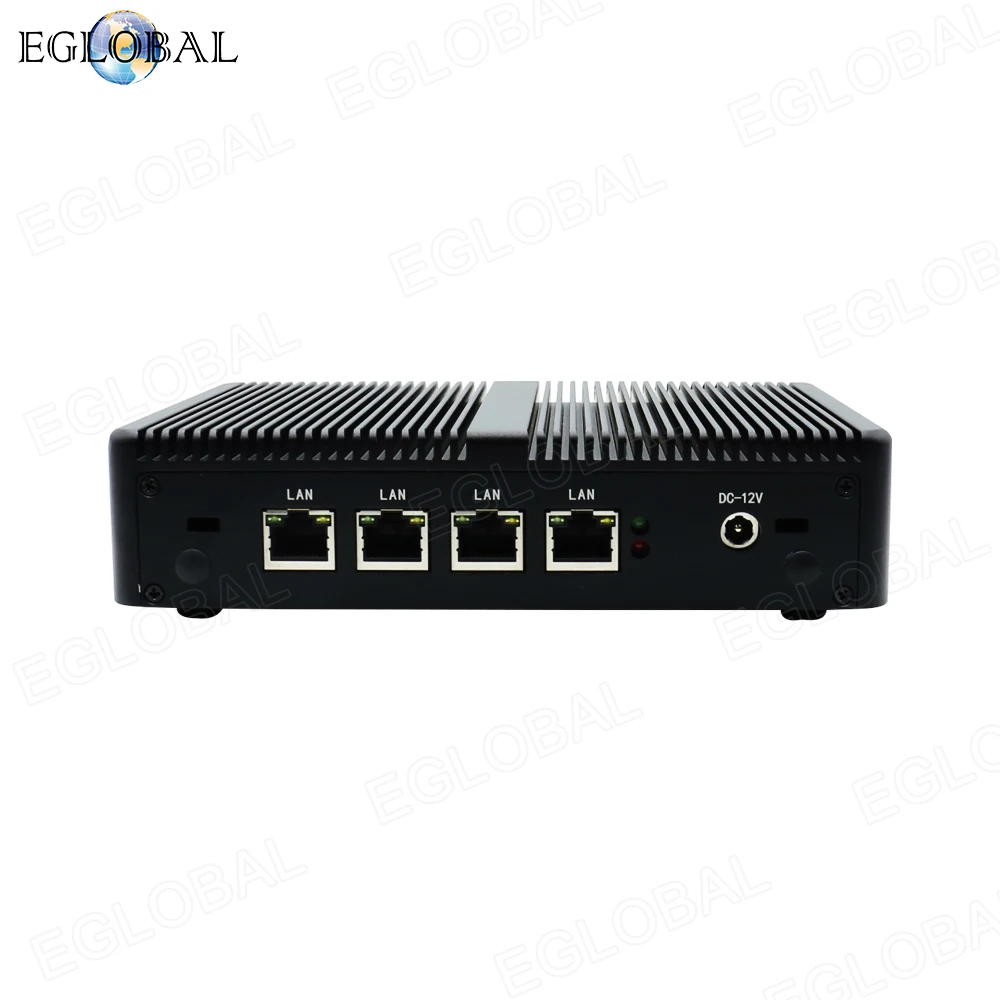 EGLOBAL Mini pc  kompyuter Linux Win10 N5095 4Core  DDR4 16G 4LAN H-D VGA WIFI Fanless 4K Office Industrial desktop barebone