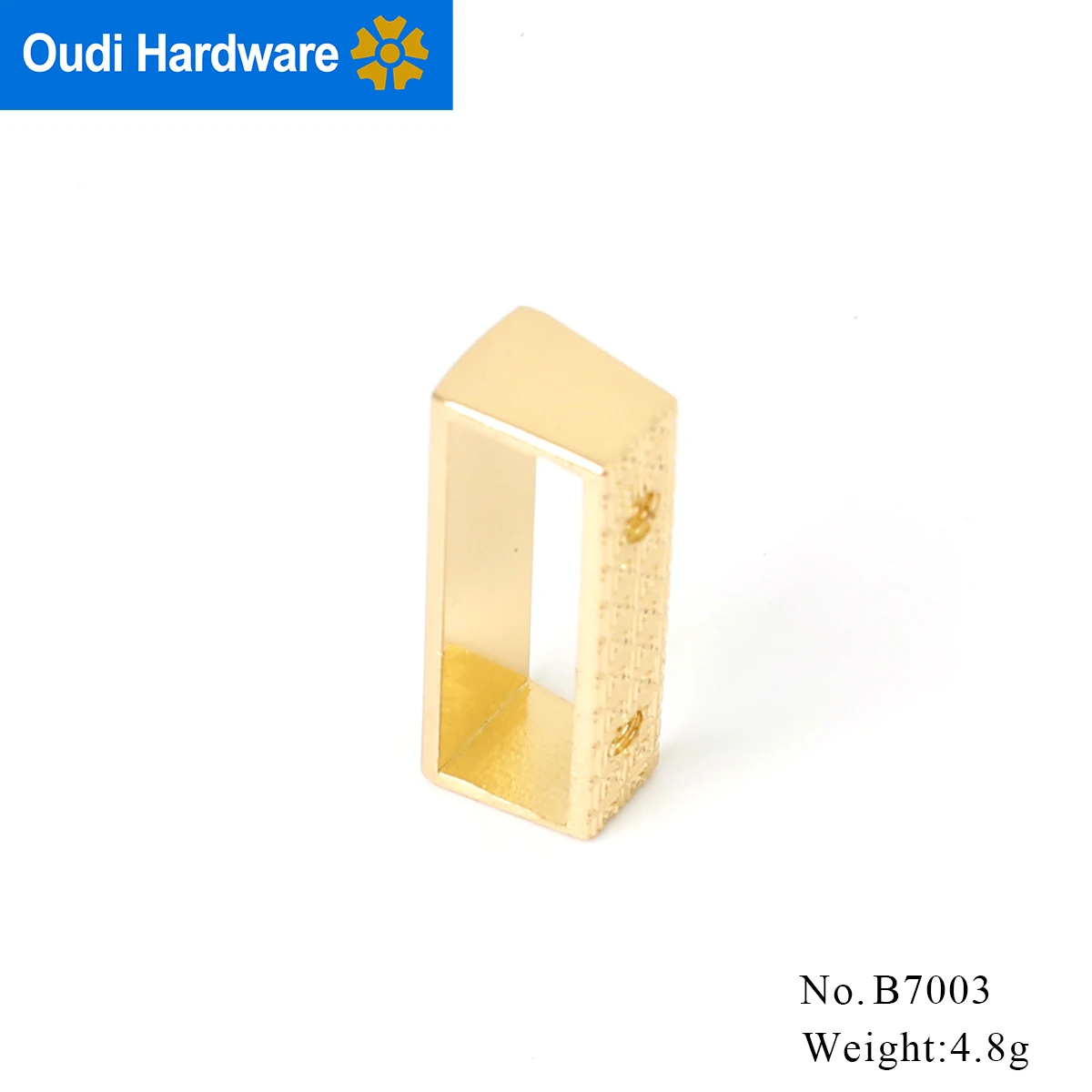 Bag Hollowed Decoration Buckle Belt Loop Customized Metal Belt Keeper D Ring Belt Accessories