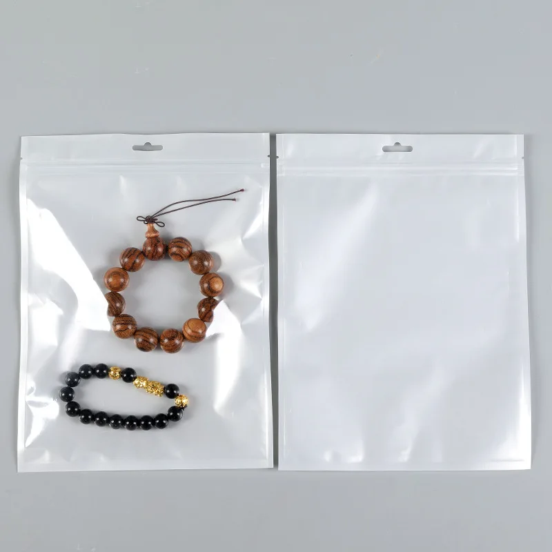 Hoyo Resealable Clear Plastic Zipper Bags Customized Logo Printing Ziplock Bag For Reclose Accessories Jewelry Packing
