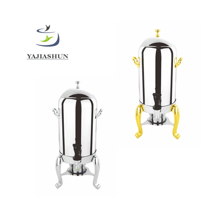 Commercial buffet equipment cafeteria drink dispenser hot and cold milk coffee beverage dispenser with tap