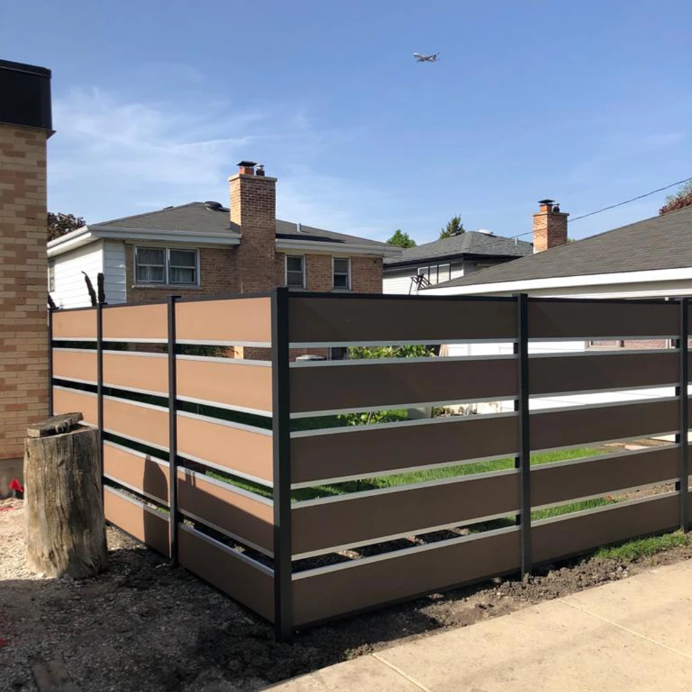 
Outdoor light fence Composite vinyl fence panels 