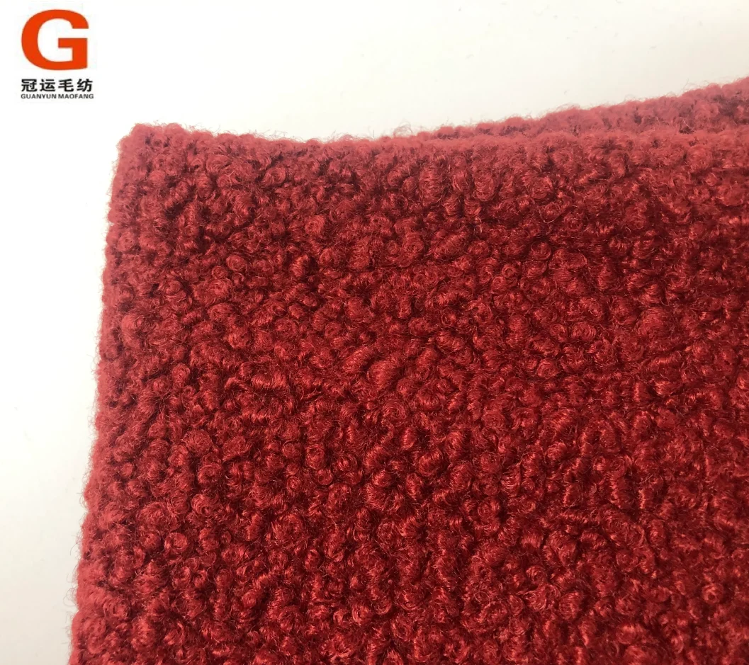 Factory direct supply teddy boucle knit thick fabric winter clothes for women