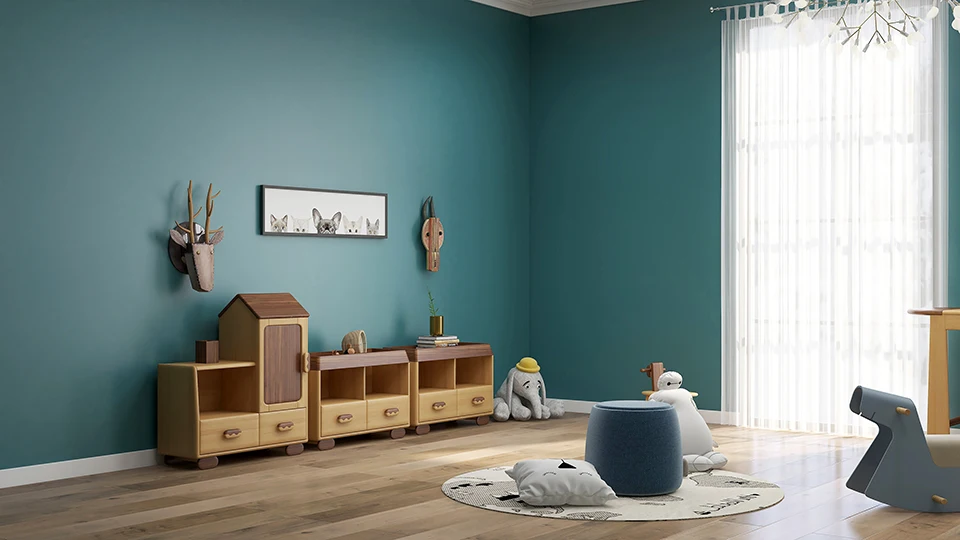 Solid Wood house cartoon design cabinet storage set lovely cute furniture for baby room child kids toddler toy container closet