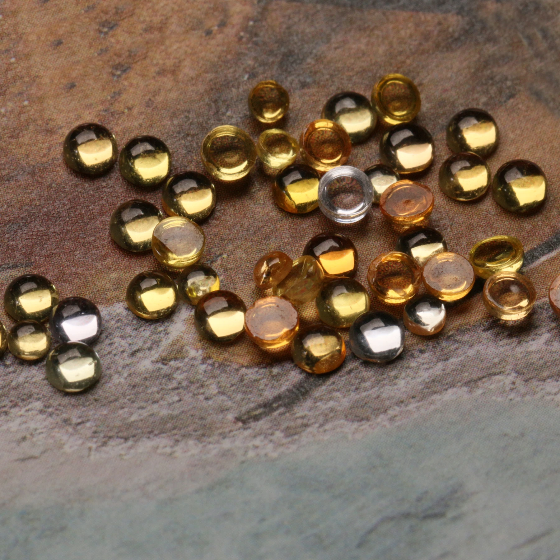 Sri Lanka Natural plain face beautiful natural loose yellow sapphire ring necklace pendant