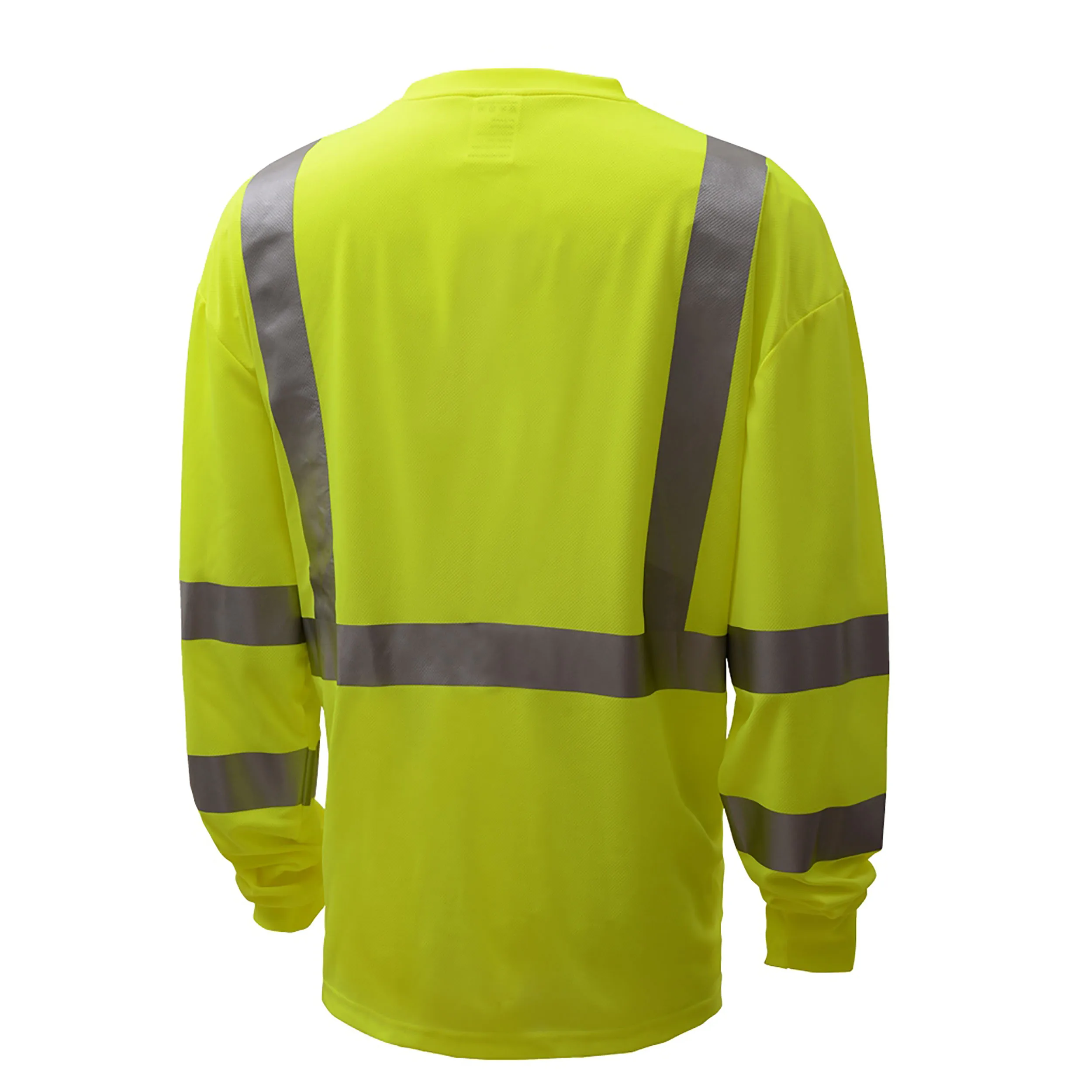 ANSI Class 3 for outdoor workers Safe road construction breathable reflective high visibility long sleeves T-shirts
