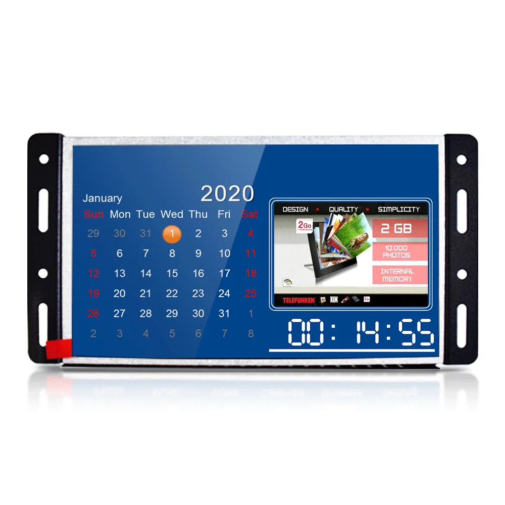 10 inch open shelf LCD monitor small industrial monitor