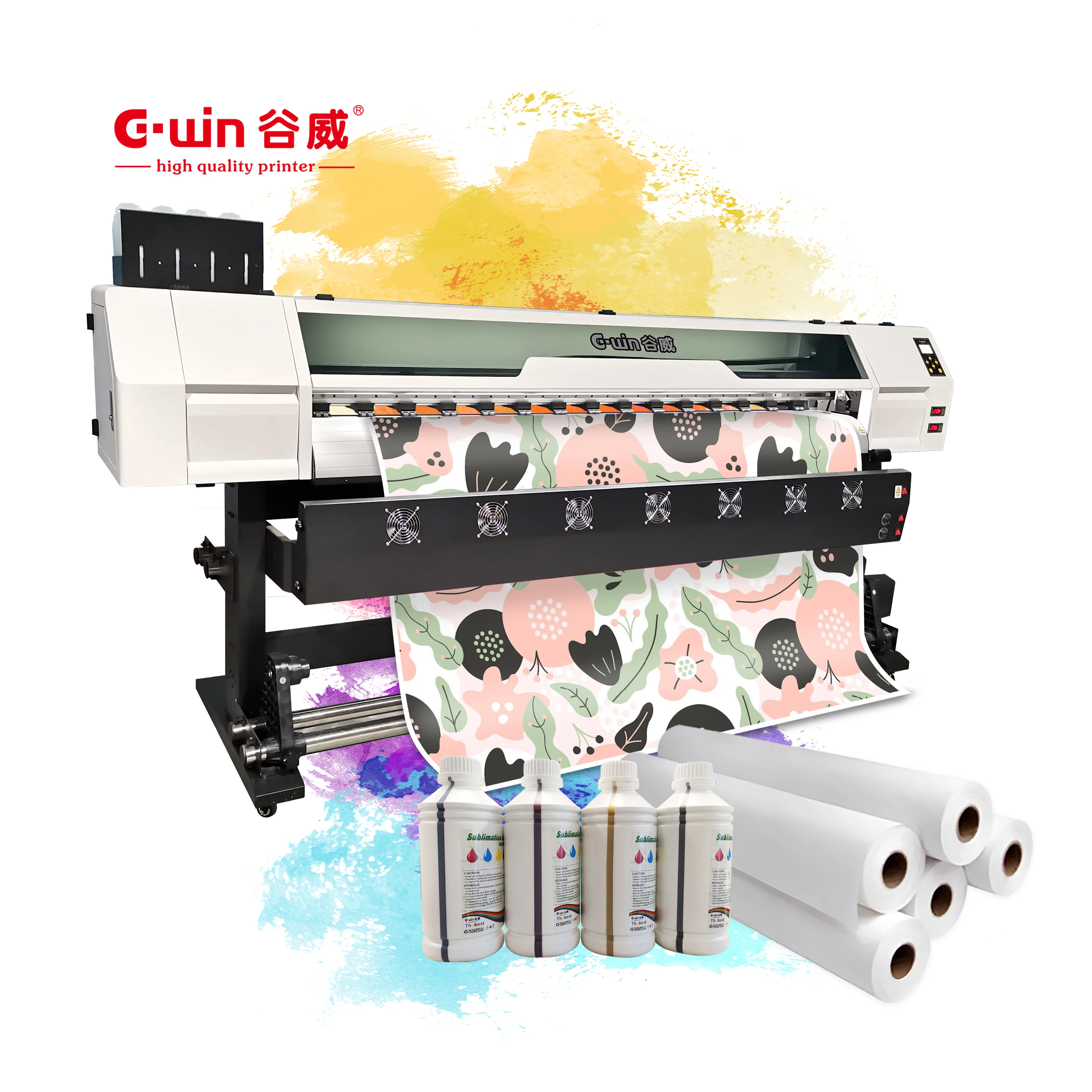 Gwin 1800mm Best Automatic Grade Sublimation Printer and Heat Press for Paper Transfer for Clothes