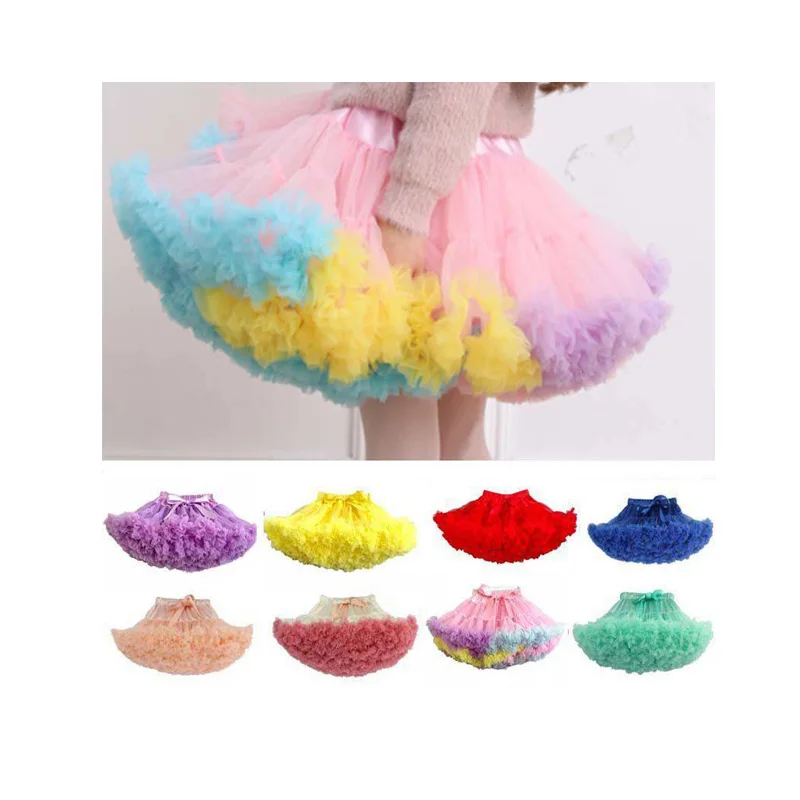 20-40 см длина; Недорогая одежда для детей; Платье принцессы с пайетками и 3-слойная фатиновая балетная юбка-пачка с цветочным принтом для девочки