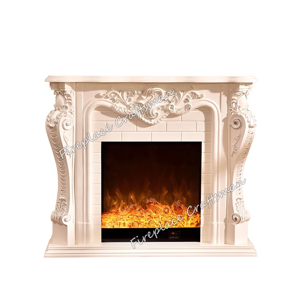 Series 325 home appliance  wood mantel surround carving electric decorative fireplace