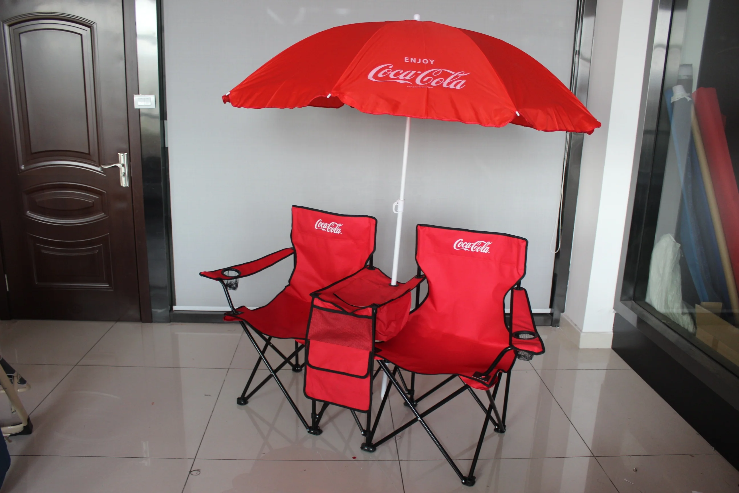 Hot Sale Folding Outdoor Furniture Beach Double Couples Lovers Chair With Bag Umbrella Fabric Camping Fishing Armchair Cheap