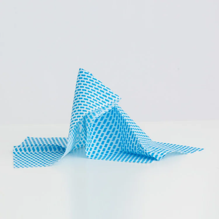 Viscose Polyester Spunlace Nonwoven Fabrics Disposable  Soft and Dry Cleaning Wipes