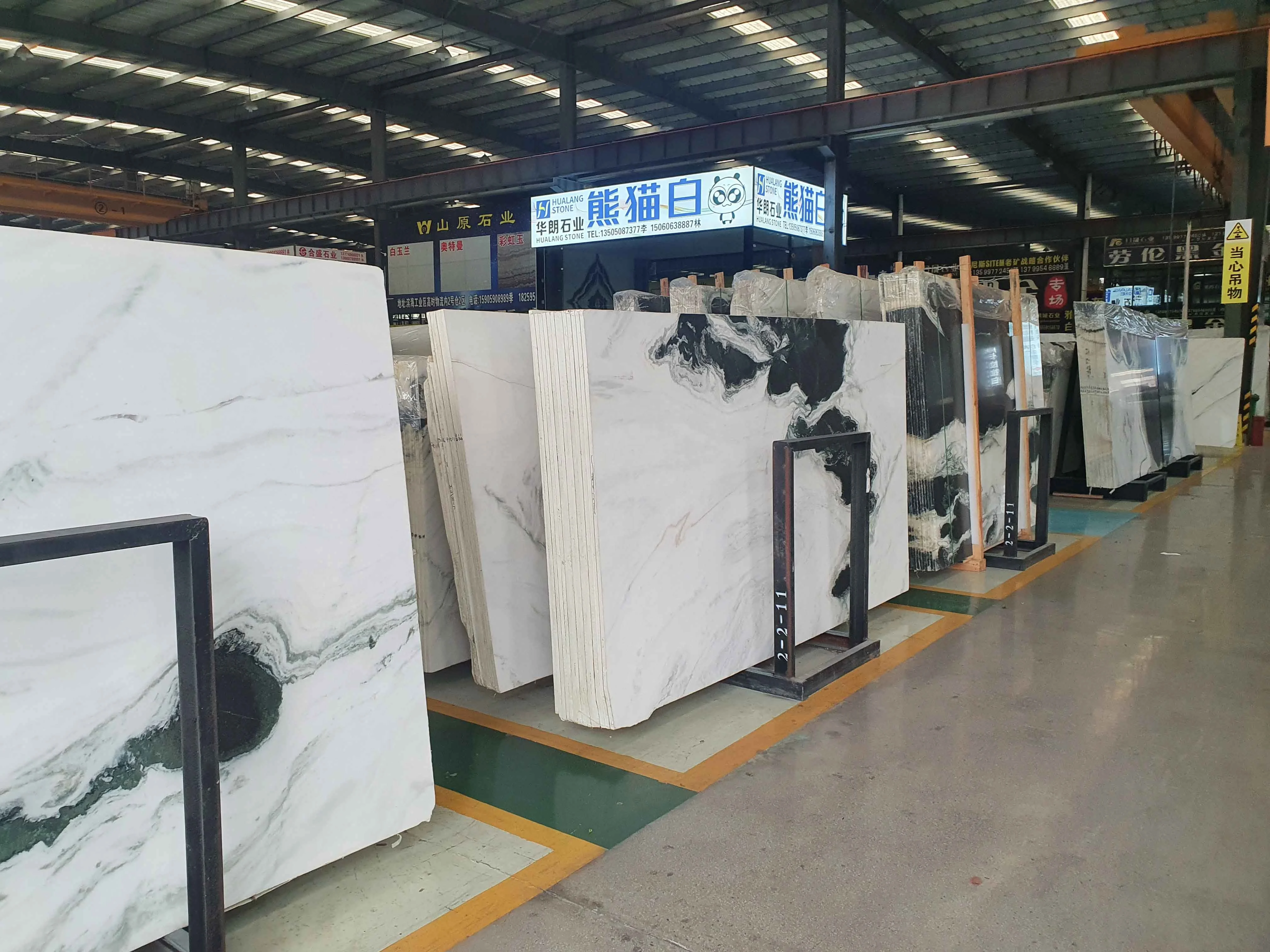 BOTON STONE Wholesale Natural Stone Countertop Wall Cladding Slab Stair Floor White Panda Marble Tile