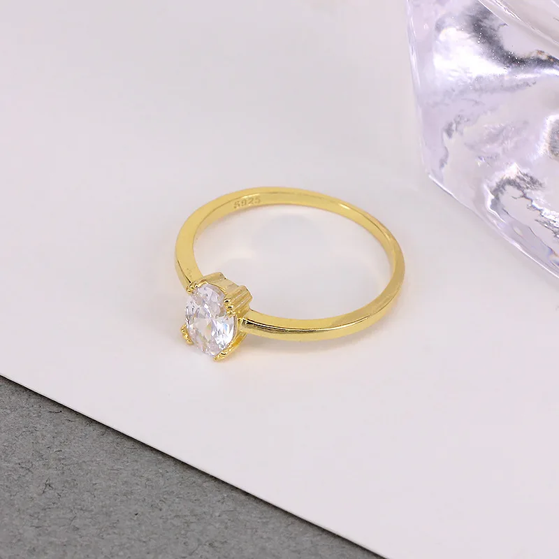 Wholesale natural stone 925 jewelry sterling silver ring rings sterling with stone 925 sterling silver casual rings for ladies