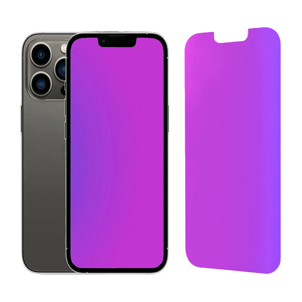 8d mirror mobile phone for iphone 14 pro max Anti Spy Anti Blue Light HD tempered glass screen protector privacy 14 pro max