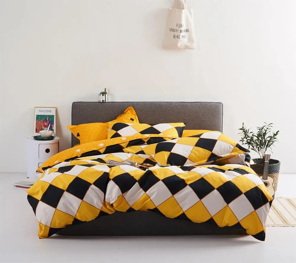 
MOHAP Luxury Wholesale Microfiber Bed Sheets Duvet Cover Printed 