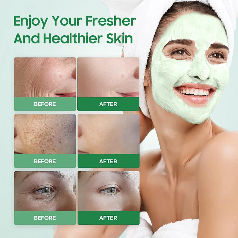 2024 Good Products Moisturizing Vitamin C Vegan Green Tea Facial Clay Shrink Pores Mask Skin Stick Functional Facial Mask
