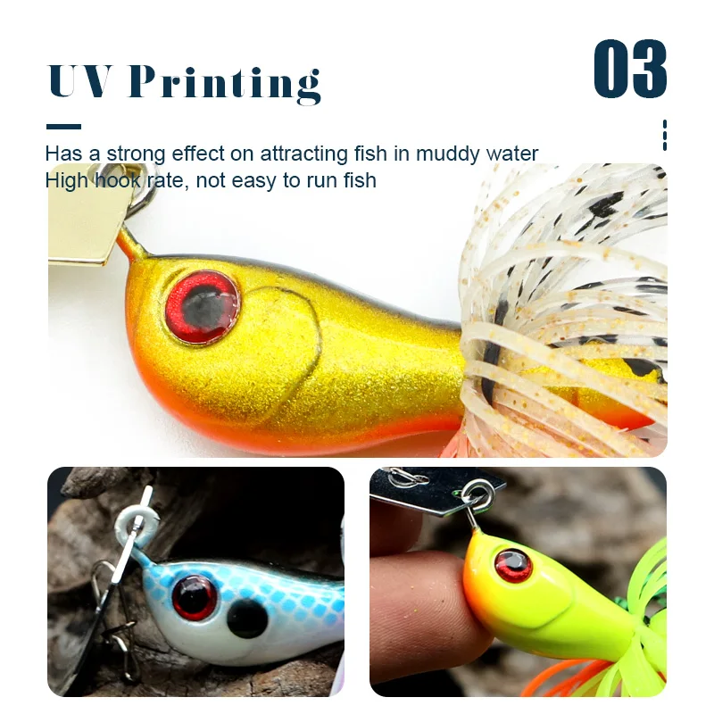 Bass Silicone spinner bait  Skirt Lure chatterbait blade   Rubber Skirt Spinnerbait