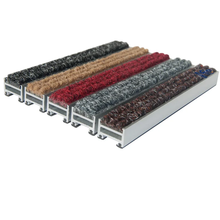 Entrance Mat Manufacturer Dirt Trapping Barrier Matting Brush Insert Comfortable Aluminum Floor Mat
