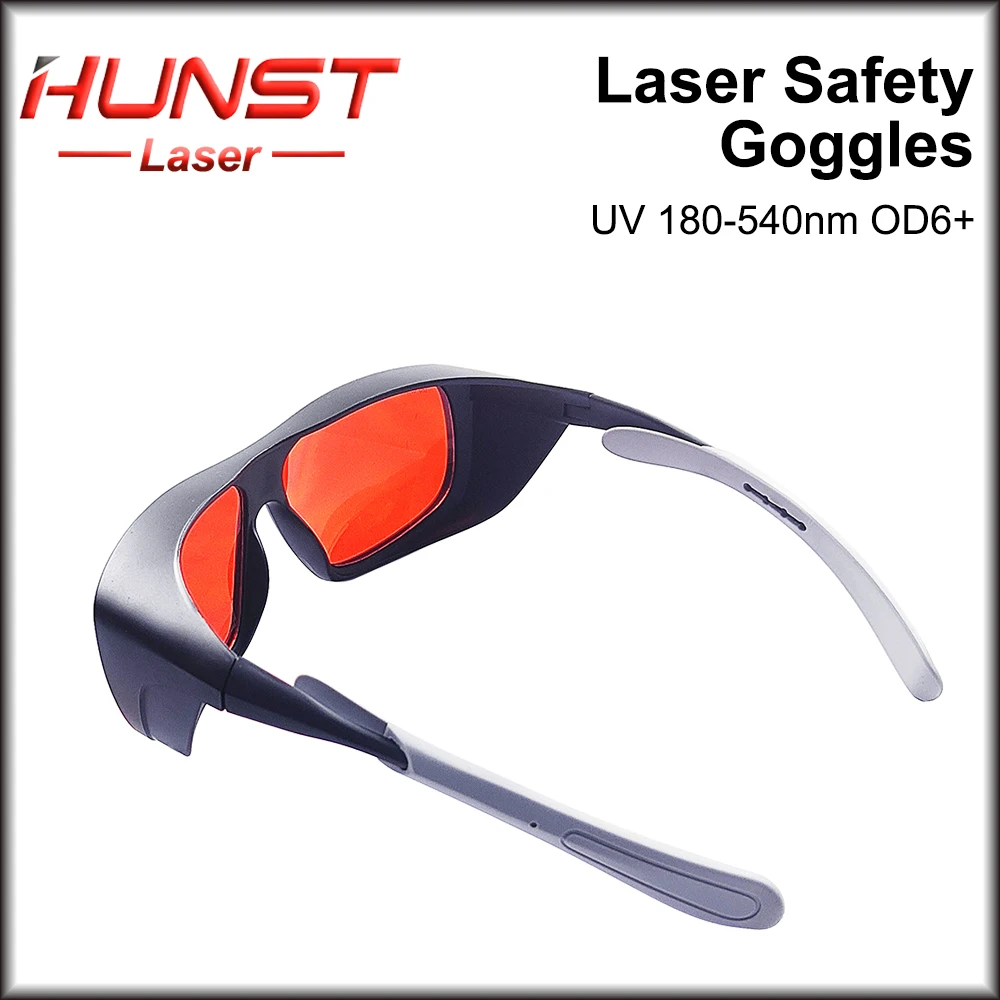 HUNST 355 & 532nm Medium Size Protective Glasses Shield Protection for UV & Green Laser Safety Eye Glasses