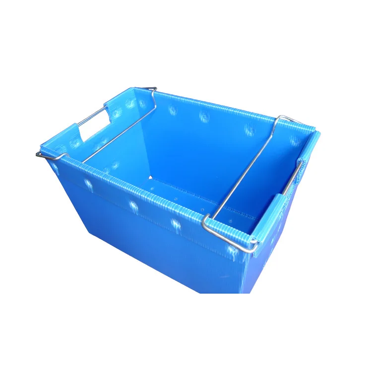 New Hot Items High Quality Plastic Vegetables Crates With Metal Handle