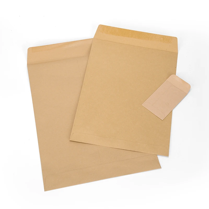 Factory Cheapest Business Custom C5 /a4 Brown manila Kraft envelope Business letter gold kraft envelope