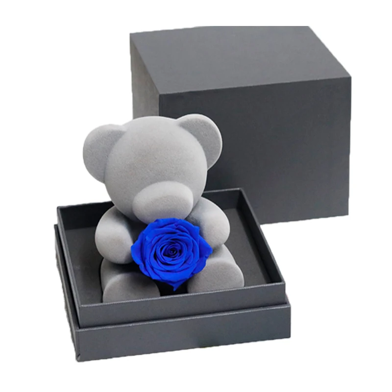 2025 Mothers day gift Wholesale Rose Bear Lovely Teddy Bear with top quality Preserved Fresh Eternal Rose